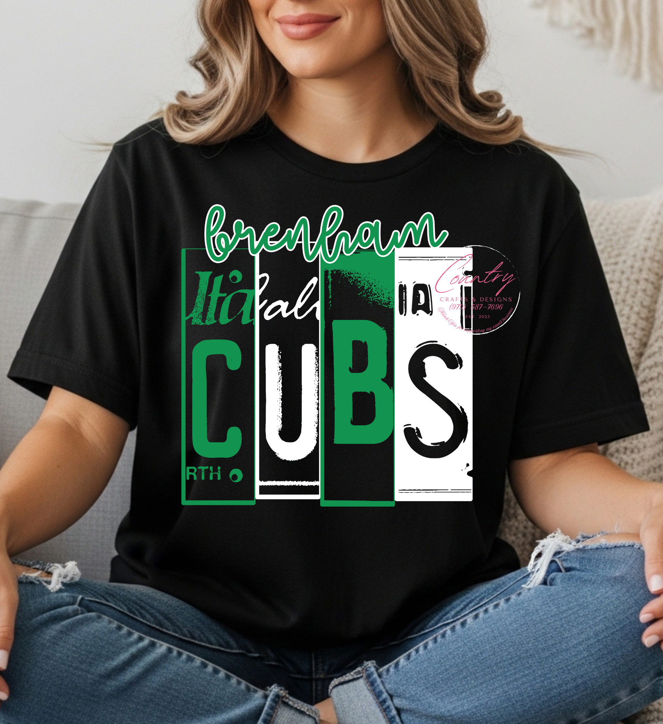 Brenham Cubs License Plate Tee