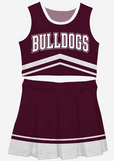Bulldog Cheer Uniform Set (2)