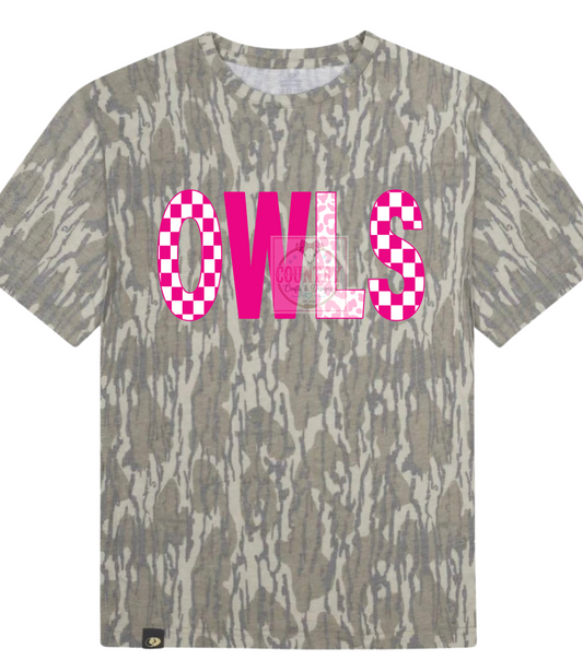 Bottomland Mossy Oak Camo + Pink Owls