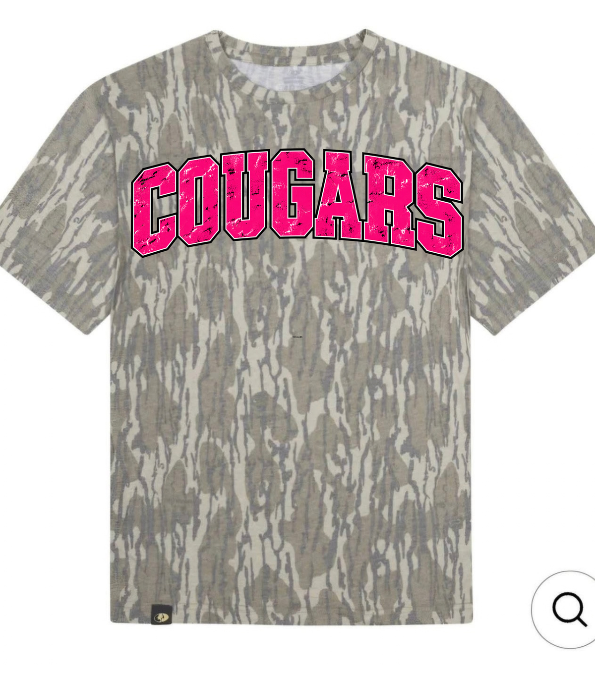 Bottomland Mossy Oak Camo + Pink Cougars