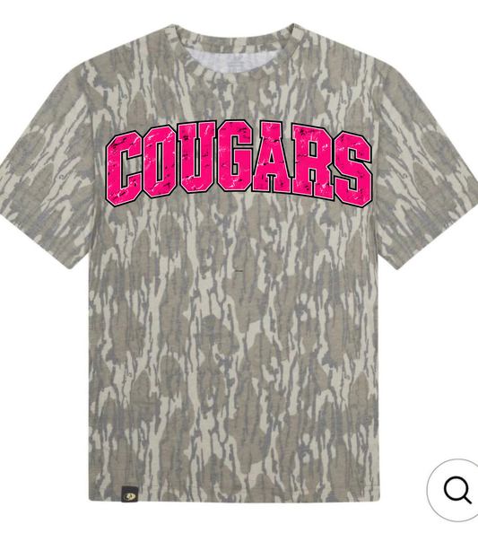 Bottomland Mossy Oak Camo + Pink Cougars
